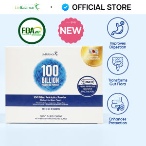 LivBalance 100 Billion Probiotics (30 sachets): Support Your Gut Health Gentle Gut Support Daily