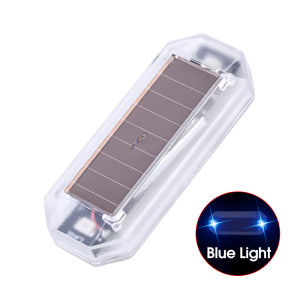 Car Solar LED Mini Warning Light Night Ride for Motorcycle Electric Vehicle Bicycle Tail Light Anti-rear Strobe Warning Light