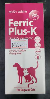 Ferric Plus K 100ml เฟอร์ริคพลัสเค 100มล บำรุงเลือด อาหารเ