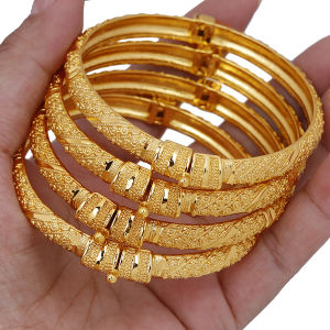 Thiết Kế Độc Đáo Thời Trang Âu Mỹ Một Mạ 18K Vòng Tay Có Thể Mở Khóa Vàng Trang Sức Phù Hợp Với Phụ Nữ Dubai