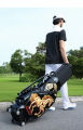 PGM Golf Bag QB159 Hard Shell With Telescopic Wheel 3D Embroidery - Tas Golf 3D Limited Edition. 