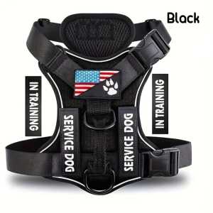 [Stock Ready] Dog Harness Proof Pet Magic Tape Durable Heavy Duty Comfortable Walking Leash 狗狗牵引绳 宠物胸背带
