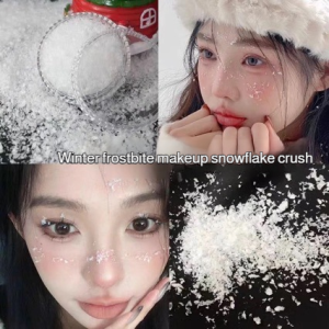 Glitter Glossy Nail Jewelry Comfort Attachment Safety Soft Fit Snowflake Women Holiday Decoration