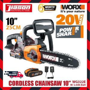 WORX WG322E 10" Cordless Compact Chainsaw 20V Chain Bar (SOLO/SET)