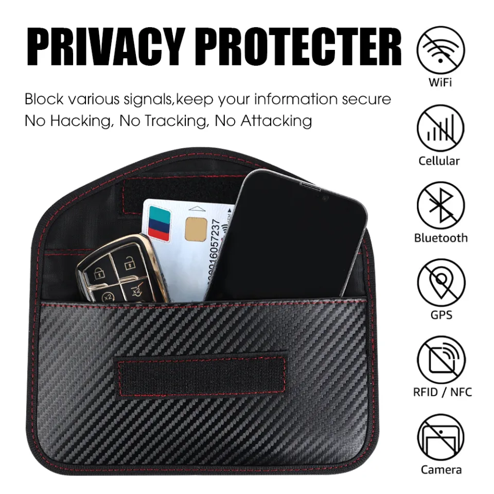 Signal Blocking Bag Faraday Bag Shield Cage Pouch Wallet Phone