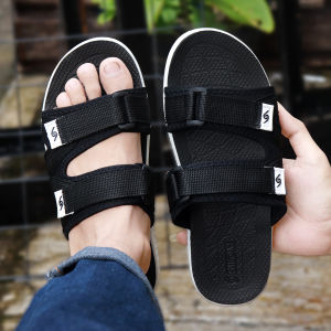 Silom Sandal Pria Slide Basic Velcro Sendal Cowok Casual Rexton - L 01