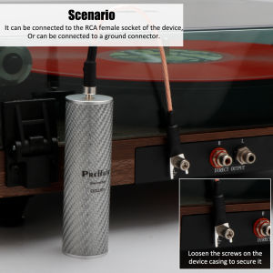 Audio GND Cable Ground Bar Loop Noise Isolatory Spade Electronic Black Hole Eliminate Static Electricity RCA Power Purifier