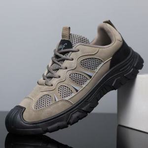 Mens Sneakers Safety Shoes Hiking Running Sport Outdoor Shoes For Men Camping Wear-Resistant Non-Slip Shoes