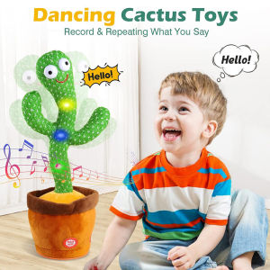 Dancing Cactus Toys USB Rechargeable/Dancing and Singing/ Kids toys/ Record and Repeat