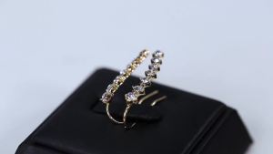 xpkQ Fashion Stud Earring Women Line Rhinestone Zircon Earrings Ear Hook Clip Stud Jewelry J6H9P