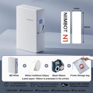 NIIMBOT N1(B18) Heat Transfer Label Printer - Smart Bluetooth Sticker Maker for Medical Jewelry Cables & Plants