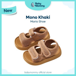 🇲🇾 ReadyStock Cheerful Mario Mono Color Magic Sticker Korean Style Baby Shoe Baby Sandal Kids Sandal Kasut Kanak-Kanak