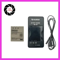 2x Akku Für Pentax Kameras – Kompatibel Mit Optio L20, A40, E85 Uvm., 800 MAh, 3,7 V, Li-Ion!