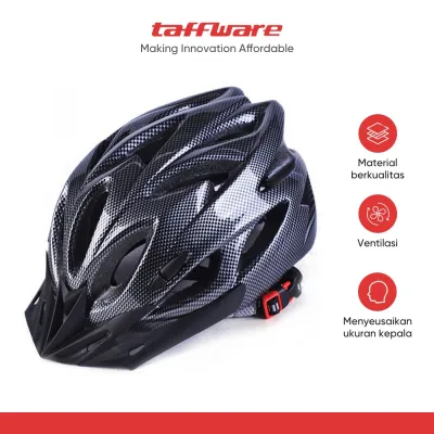 TaffSPORT Helm Sepeda Bicycle Road EPS Foam PVC Shell
