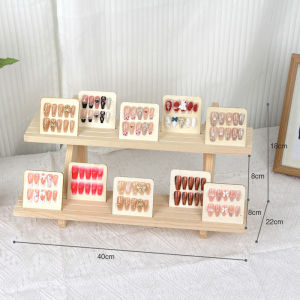 2/3 Layer Wooden Display Rak Jewelry Display Stand Rak Kayu Serbaguna