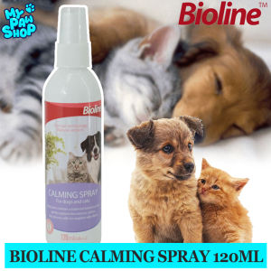 (VARIATION) Bioline Pet Calming Spray 120ml for Dogs & Cats