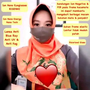 PROMO Kacamata Terapi Kesehatan Ion K-ion BIGENMI Lentur Anti Patah ORIGINAL