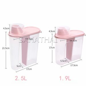 SH.Thai กล่องเก็บของแบบปิดผนึก ถังเก็บเมล็ดธัญพืช ข้าวสาร Whole grain storage tank