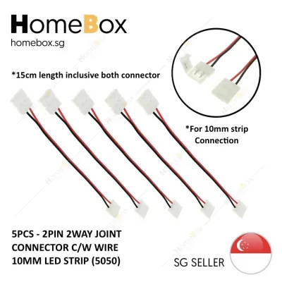 HomeBox 🇸🇬 LED Strip Accessories LED Strip Connector Clip Organizer 4 Pin Solderless Connector RGB 2835 5050 COB