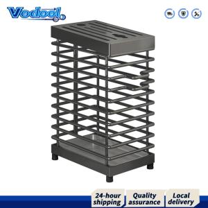【Fast delivery】 Stainless Steel Holder with Slots Rack Hollow Iron Wire Countertop Storage Chef Accessories Home Items
