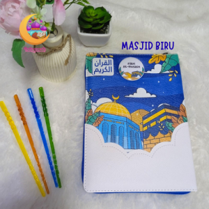 Quran Free Custom Nama Sampul Kaleb Resleting Ukuran A5 Isi Blok Latin Terjemahan Desain Lucu Menarik