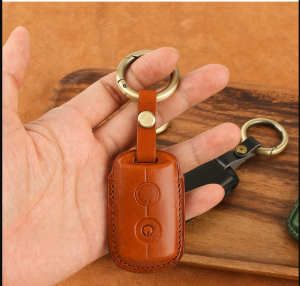 สําหรับ YAMAHA NMAX155 Xmax300 X N-Max NMAX XMAX 300 400 Aerox 155 NVX155 รถจักรยานยนต์ที่เก็บกุญแจฝาครอบหนังปกหนังแท้ตัวคล้องโซ่พวงกุญแจกุญแจ