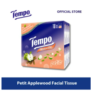 Tempo Petit Applewood Pocket Facial Tissue (4-Ply x 18 Packs x 7 Sheets)