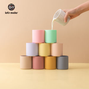 ลิถี ถ้วยซิลิโคนสำหรับเด็ก 1 ชิ้น BPA ฟรี - ถ้วยหัดดื่มสำหรับเด็กวัยหัดเดิน