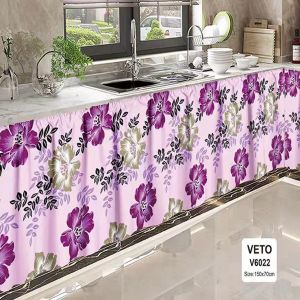 Y-6 Lababo Curtain Kitchen Sink Curtain Ins style Size : 150cm × 70cm 1pc #V6013