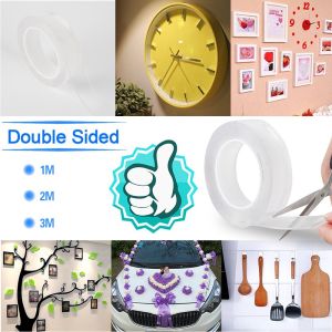 5M Clear Waterproof Nano Glue Nano Tape Heavy Duty Strongly Sticky Double-Sided Adhesive Screen Tape Traceless Strips