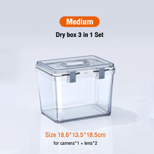 dry box Digital hygrometer Silica Gel Desiccant Sealing thickening Anti collision dry cabinet camera cleaning kit dry cabinet dryboxMoisture-proof and moisture-proof camera drying box for camera andbon 相机干燥箱/相机防潮箱