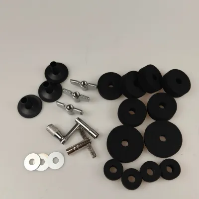 23PCS Cymbal Replacement Accessories Cymbal Stand Felts Drum Felt Pads Include Wing Nuts Washers