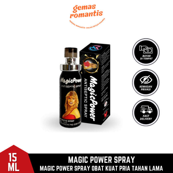 Tisu Magic Power Spray 15mL Semprot Original - Obat Pria Tahan Lama Cepat dan Praktis
