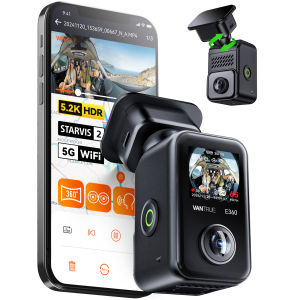 Vantrue E360 2CH Dash CamDual Fisheye360° DegreesDual IR Night Vision5G WiFiGPS24H Parking Mode