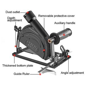 Adaptor Adapter Cover Pelindung Dudukan Gerinda Stand Holder Electric Circular Saw Gergaji Listrik 4 Inch
