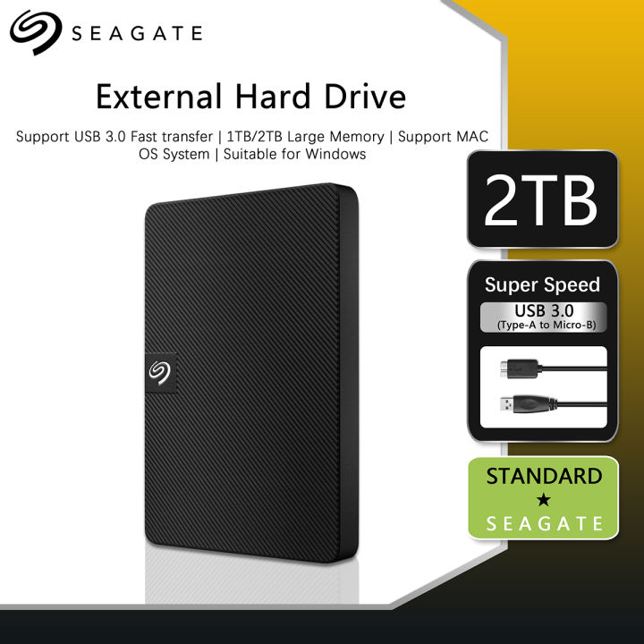 Seagate External Hard Drive USB 3.0 HDD New Expansion Enclosure