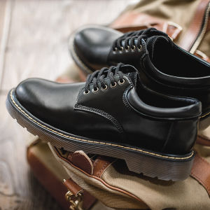 Maden brand men business men shoes 2025 autumn new office casual shoes youth big shoes wild England style trend boy cool classic black leather shoes