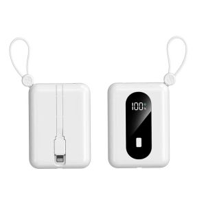 PD20W Super Fast Charging 20000mAh 2 in 1 Cable Suitable for 15