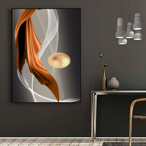 Himalaya painting with Aluminum alloy frame(35*50cm)Decor wall painting