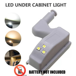 under Cabinet LED White Light Cupboard Closet Wardrobe Inner Hinge LED Sensor Light Kitchen Night Light