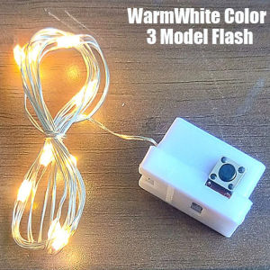 【Ready stock】YMJR Lampu LED Kawat 2Meter / 1Meter Lampu Tumblr with 3 Baterai / Lampu Kelap Kedip Hias Kawat Bobo Balon / Kualitas