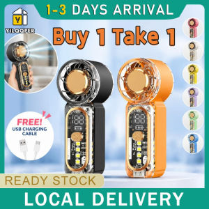 【Buy 1 Take 1】Mini Handheld Fan USB Rechargeable Portable Pocket High Speed Summer Gift【Delivery 2-3 days】
