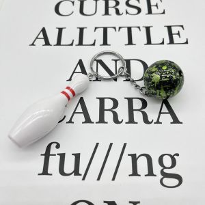 ST78FXHTC Personalized Bowling Keychain Decoration Ornament Bowling Novelties Fashion Handmade Sports Keyring Pendant