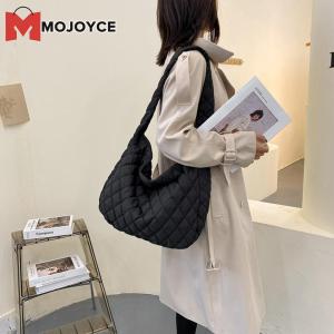 MOJOYCE Women Cross Body Bag with Lattice Cloud Design Quilted Shoulder Bag for Winter Fashion and Daily Outings