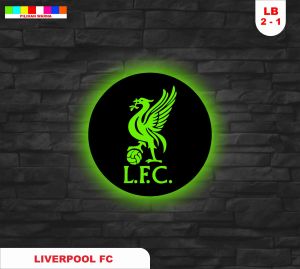 READY STOK !!!!!!!! LAMPU HIAS DEKORASI KEREN MOTIF LOGO BOLA LIVERPOOL FC Sign With RGB (LB-02)