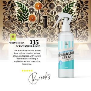 My Home 135 VETIVER Premium Room and Linen Disinfectant Spray Paraben Free Car Bathroom Freshener