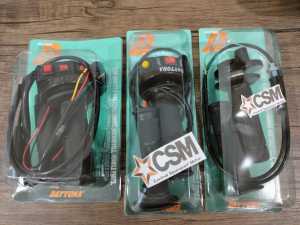 Gas Spontan Daytona 3 Tombol - 2 Tombol - Polos Karbon Universal