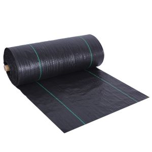90GSM Weedmat Pe Material Premium TebalPlastik Hitam Used for removing weeds in gardens and orchards
