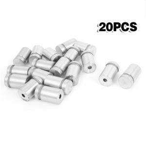 20pcs 12Dx25mm Advertising Nail Bolt Acrylic Stand Off Bolts Glass Stainless Steel Standoff Screws