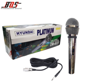 Hyundai Platinum DM-8000 Professional Hyper-Cardioid Dynamic Gold Microphone